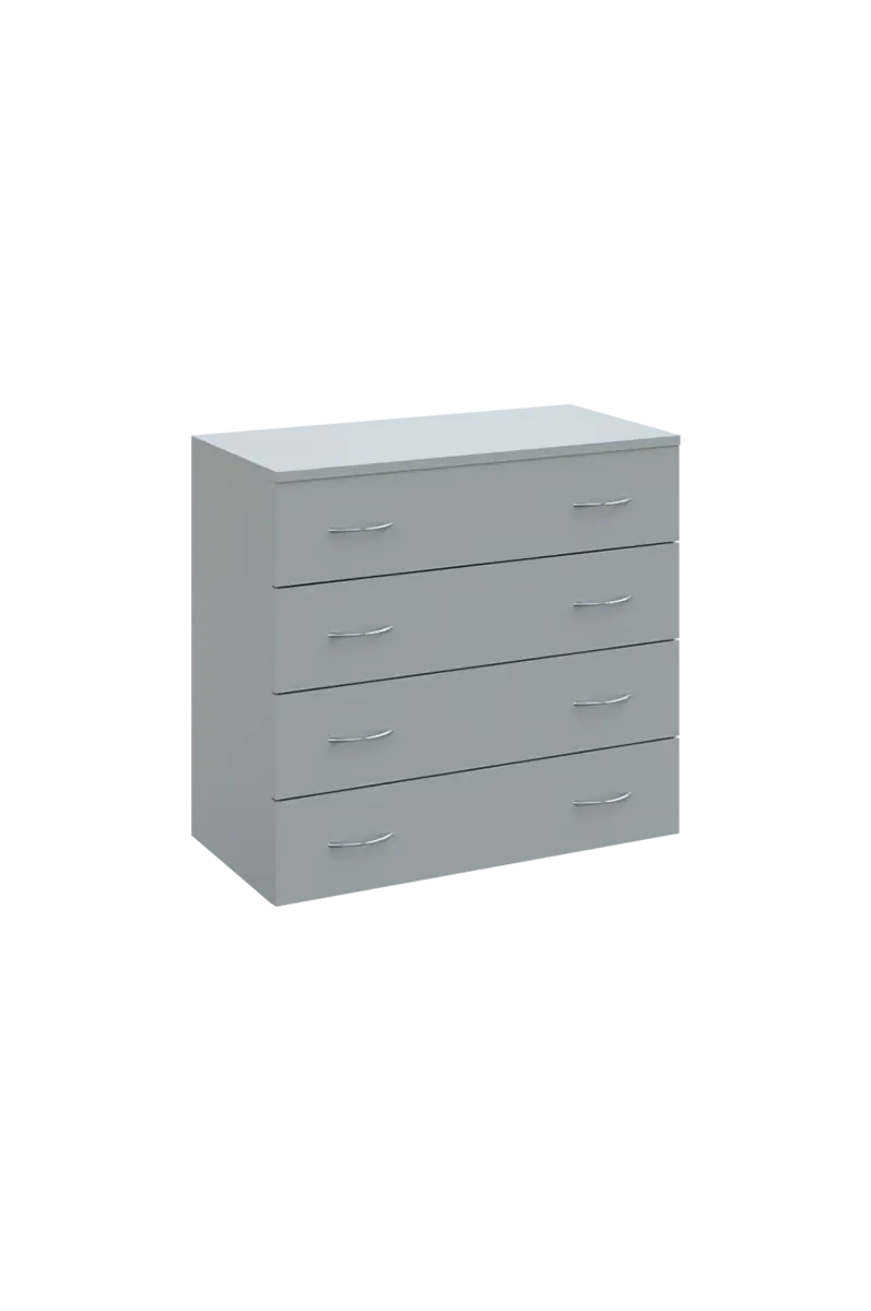 N 2 - 84Z kancelářská skříň, 4-zásuvková, 750x800x400, šedá